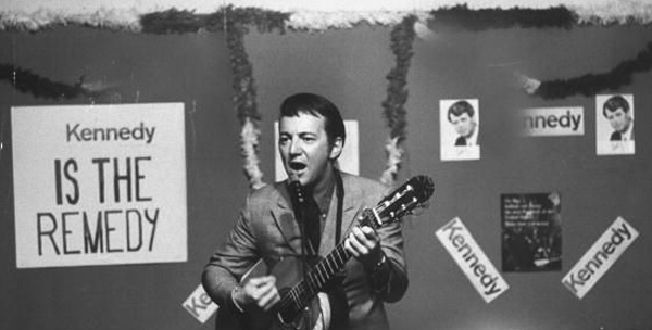 Bobby Darin campaigning for Robert F. Kennedy